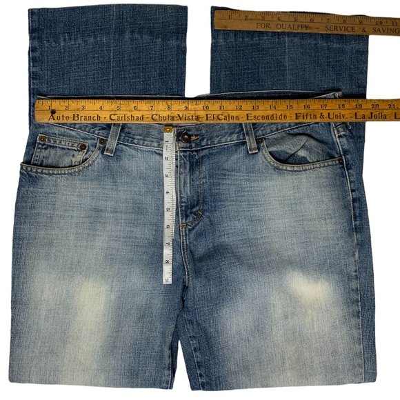 American Eagle Outfitters Hipster Fit Womens Jeans Tag 14 Blue Mid-Rise W36xL31 - Picture 10 of 12